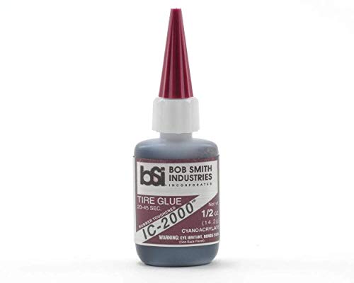 BSI IC-2000 Tire Glue 1/2oz 20-45 Sec. Rubber Toughened Cyanoacrylate