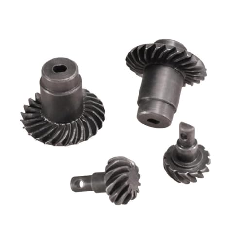 COMODO RC Crawler Helical Axle Gear Set 12T 24T 1/24 Scale Steel Replacement Compatible with FMS FCX18(2 Set) - color: 2 Set