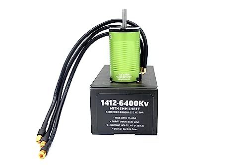 Motor, 4-Pole SENSORED BRUSHLESS, 1412-6400KV