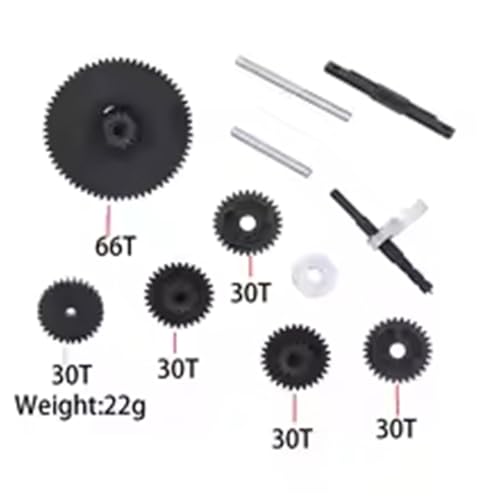 RC Repair Parts Compatible with FMS for FCX24 for FCX18 1/24 RC Crawler Car Upgrade Parts Metal Gearbox Transmission Gear Set Accessories