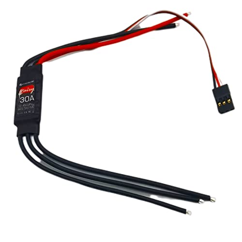 FLYCOLOR 30A Brushless ESC 2-4S with 5V 1A BEC for RC F450 Airplane Durable Quadcopter Helicopter