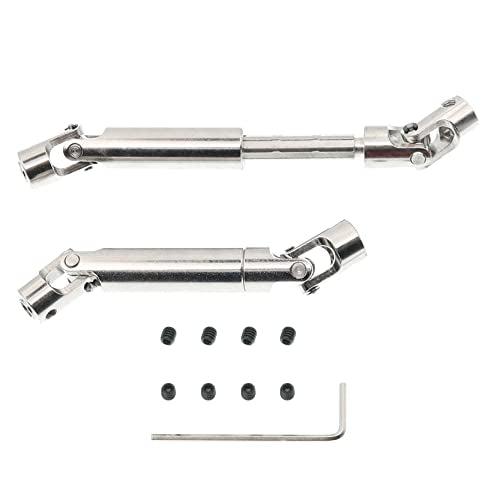 2Pcs Treehobby Stainless Steel Centre Drive Shaft CVD Drive Shaft 110mm-155mm Compatible with Axial Tamiya RC4WD D90 90028 SCX10 SCX0016 1/10 RC Off-Road Crawlers Car