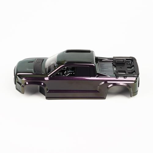 UDIRC UD1610S Replacement Body Shell, 1:16 RC Truck Body with Purple Pearl Gradient Finish, Full Roll Cage & Realistic Cockpit, Durable PC RC Car Shell, Part P16-001D - color: Purple Pearl