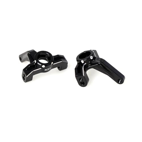 LCX Racing RC Car CNC Machined Aluminum Front Steering Knuckle Spindle Set for 1/10 LOSI 22S, Upgrades Parts Accessories