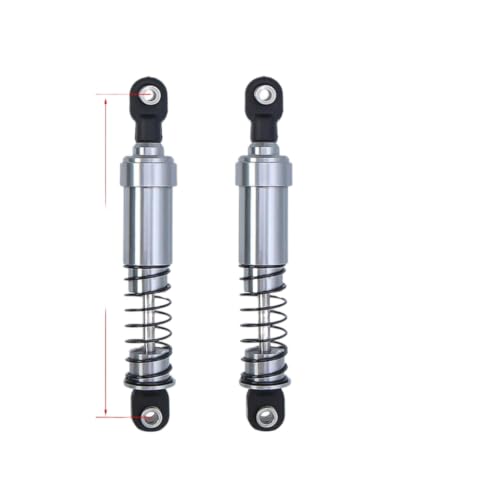75mm-115mm Aluminum Big Bore Shocks With Oil Filled Compatible With 1/10 RC Crawler Cheater Rigs 90046(95mm 2Pcs) - color: 95mm 2Pcs