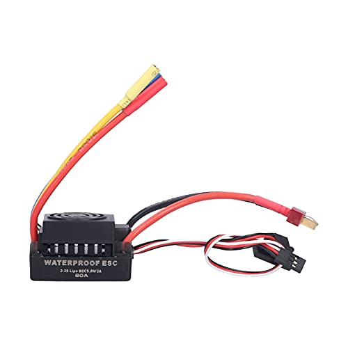Alomejor 60A RC ESC, Brushless Electronic Speed Controller ESC for 1/10 Remote Control Car