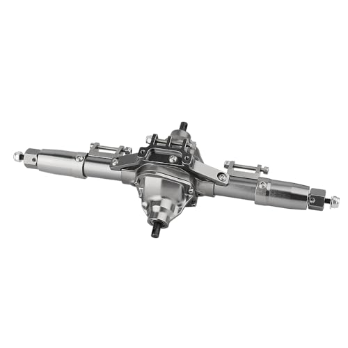 Aluminum 6x6 Complete Axle Set with Enhanced Axle Shaft for Axial SCX10 RC4WD D90 1/10 RC Crawler Upgrade Parts (Titanium Middle) - color: Titanium Middle