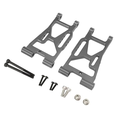 Aluminum Front Lower Control Arms A-Arms Set P73220 for MJX for HG 7303 1/7 RC Rally Car Suspension Metal Upgrade Parts (Titanium) - color: Titanium