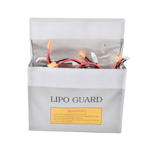 Fireproof Explosionproof Battery Storage Guard Pouch for Lipo Charge and Storage (9.06 * 11.81in) - size: 9.06 * 11.81in