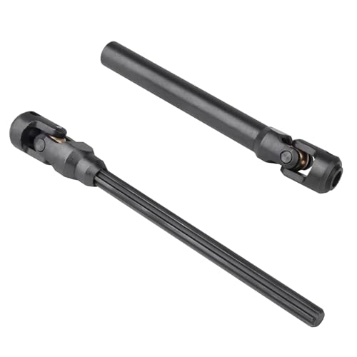 2pcs Hobbyfire 1/10 RC Crawler Drive Shafts Steel Universal Joint Driveshaft Heavy Duty for Axial SCX10 II III TRX4 Redcat Gen8 Gen7 Element Upgrades Parts(129-198mm) - style: 129-198mm
