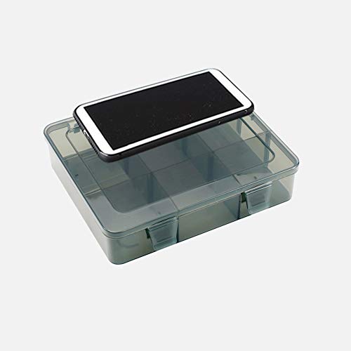 Vidifor 9 Grids Art Craft Supply Organizer Storage Containers, Compartment Storage Box with Removable Dividers for Jewelry, Beads, Buttons, Small Parts - size: 9 Grids 1 Pack