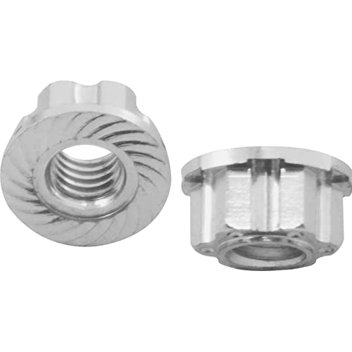 4Pcs Hexagonal Nuts, M4 Aluminum Alloy RC Wheel Hex Nuts Compatible with HSP Sakura D3 D4 1/10 RC Car (Silver) - color: Silver