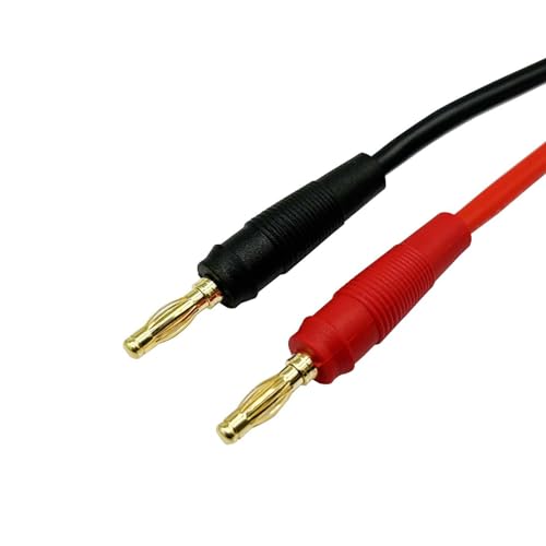 2pcs XT60H (XT60 Upgarded Female Connector Plug to 4mm Banana Plugs Battery Charge Lead Adapter Cable 12awg 30cm - style: 2Pcs XT60H Female Charge cable
