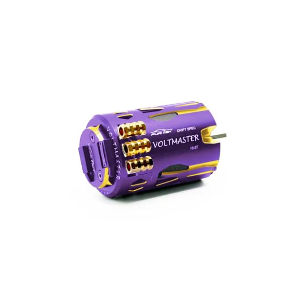 Furitek Voltmaster 10.5T Sensored Brushless Drift RC Motor - Remote Control Car, RC Car, RC Drfit On Road 1/10 Scale Electronics (Royal Purple Edition (FUR-2654)) - color: Royal Purple Edition (FUR-2654)