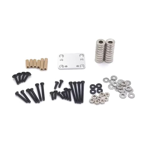 Rc Toys Accessories for Wltoys 284131 K969 K989 P929 1/28 Body Post Magnet Invisible Fixed Mount Remote Control Car Upgrade Replacements Parts(Silver) - color: Silver