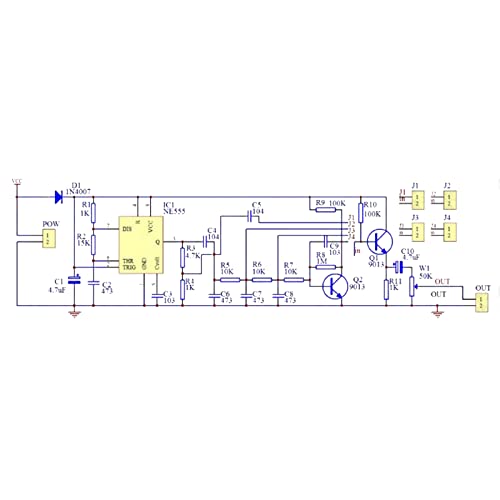 Soldering Practice Kit DIY Multiplex Waveform Generator Plug-in Circuit Kit Learn Soldering Kit for Beginners - style: DJJ002