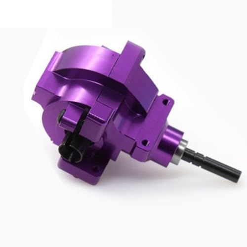 RC Drive Diff Gear Box for HSP 1/10 94107 94106 94123 94108 RC Front Rear Gearbox Assembly Aluminum Alloy Differential Upgrade Parts (Purple) - color: Purple