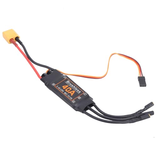 FOSA 40A RC Brushless ESC Electric Speed Controller ESC, 5V 3A BEC Output ESC Brushless Electric with for RC Drone Airplanes Accessory