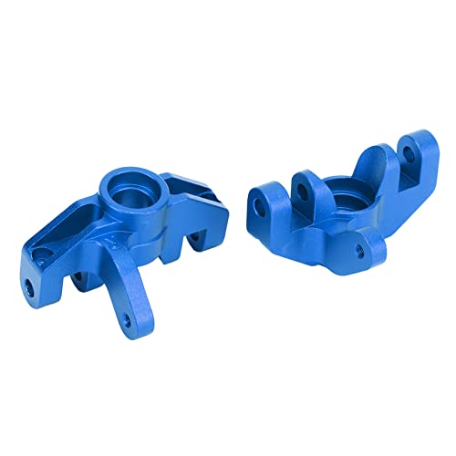 RC Steering Cup, 2pcs Aluminum Alloy Steering Cup Knuckle Upgrade Accessories for LOSI Hammer Rey U4 Rock Racer 1/10 RC Car (Dark Blue - color: Dark Blue