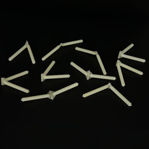 10PCS RC Airplane Plastic Needle Hinge Pin Hinge for RC Plane Helicopter Aircraft DIY Model Plane Fix Wing Parts Foam Model Plane Replacement (4.5x76mm) - style: 4.5x76mm