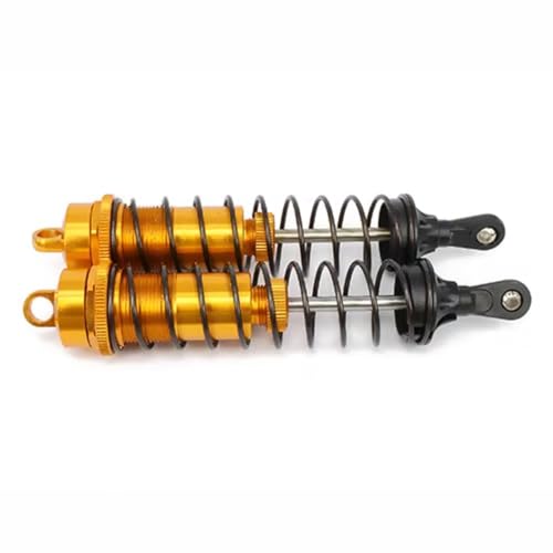 Rc Damper Shock Absorber for Hpi 1/8 Aluminum Adjustable RC Shock Absorber Damper 140mm Rc Car for Buggy Truck Crawler Accessories Upgrades Parts Replacement Use(Yellow) - size: Yellow