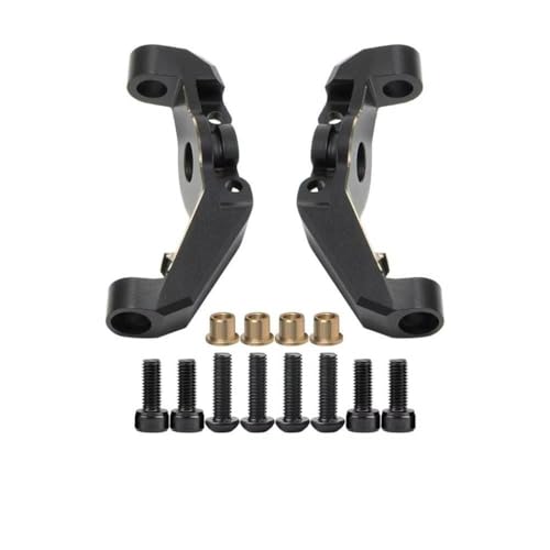UTB18 1/18 RC Crawler Brass Steering Knuckle Caster Blocks Portal Cover Plates Axle Housing Parts Compatible with Various 1/18 Scale Crawler Models(Caster Blocks)