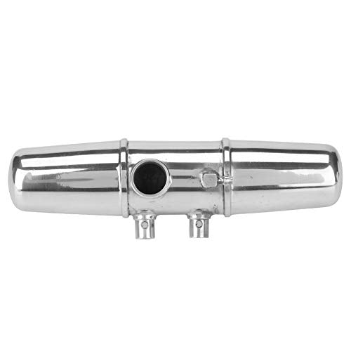 18001P Upgrade Aluminum Alloy Dual Exhaust Link Pipe for HPI Savage 4.6/5.9 1/8 RC Car, High Temperature Lightweight Exhaust Accessory
