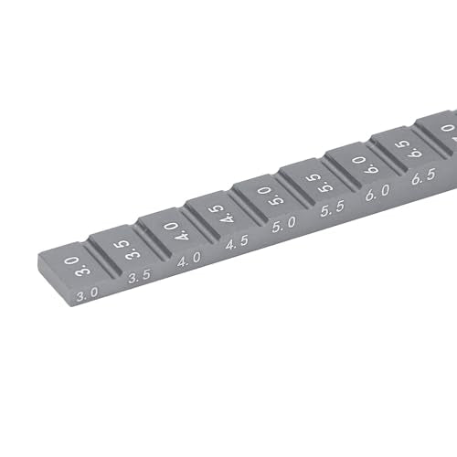 FOSA RC Ride Height 1/10, Aluminum Alloy, Clear Scale, Adjustable 3 to 10mm, Measure and Adjust RC Car Ride Height, for 1/10 RC Drift Car (Silver) - color: Silver