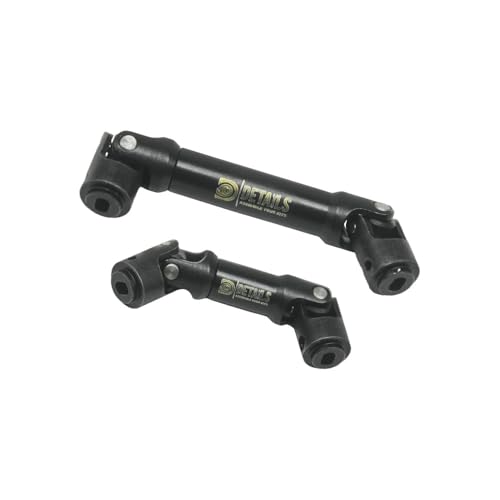 Hobby Details Aluminum Rear Axle Gear Box Skid Link Wheel Upgrade Set for 1/30 Axial SCX30 Jeep Wrangler RC Cars, Black and Gold (1144 Steel Hardening Drive Shaft) - color: 1144 Steel Hardening Drive Shaft