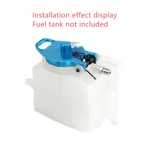 Aluminum Fuel Tank Cover Cap RC Upgraded Parts for HSP 94122 94155 94166 94177 94188 1/10 RC Car, Blue - color: Blue Fuel Tank Cover