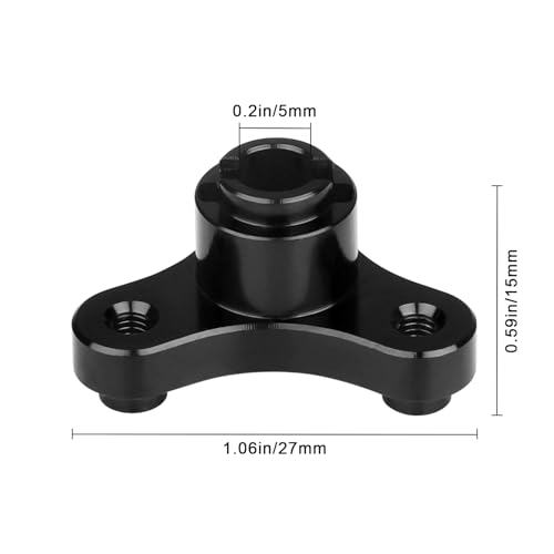 Slipper Clutch Eliminator for Traxxas 1/10 Rustler VXL Slash Stampede Bandit XL5 2WD Gearbox Parts (Black) - color: Black