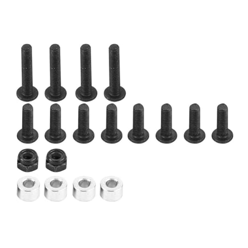 1 10 rc Crawler Long Travel Shocks Shock Keys mounts Mount Extension Key Adjustable axial Car Model Accessories Tower car adapters Rock Extender Relocation Stand (Black)