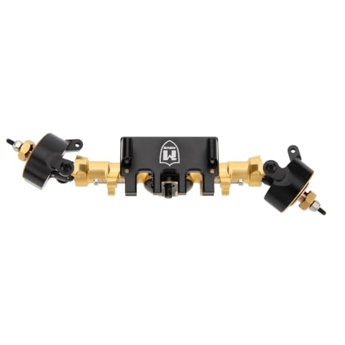 MEUS RACING SCX24 Metal V3 Isokinetic Axles +9MM with 3-Section CVD for Axial 1/24 SCX24 - color: Gold