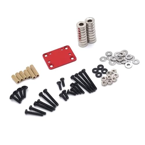 RC Crawlers Components For Wltoys 284131 K999 K979 K969 K989 P939 P929 For Kyosho For MINI-Q RC01 1:28 RC Car Upgrade Parts Body Post Magnet Invisible Fixed Mount(Red) - color: Red