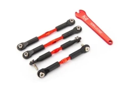 Traxxas 3741X Red-Anodized Aluminum Turnbuckle Set