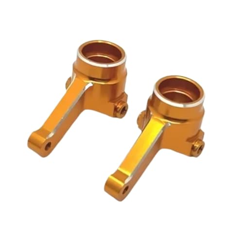for LC PTG-2 PTG-2R 1/10 Metal Front Steering Cup Rc for Racing Model Crawler Truck for Buggy Car Upgrade Parts OP Accessories RC Steering Knuckles Cup(Yellow) - size: Yellow