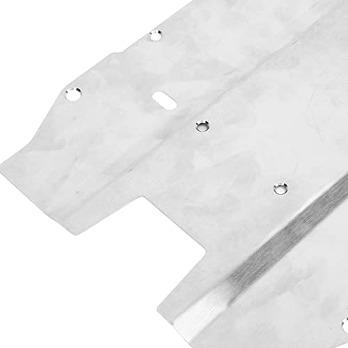 Stainless Steel RC Front Chassis Armor Plate Skid Plate, for YIKONG DF7 1/7 Short Truck, RC Skid Plate, RC Car Front and Chassis Skid Plate Armor, RC Chassis Guard