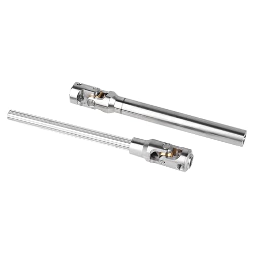 2pcs Hobbyfire 1/10 RC Crawler Drive Shafts Stainless Steel Universal Joint Driveshaft for Axial SCX10 II III Traxxas TRX4 Redcat Gen8 Gen7 Element Upgrades Parts(118-175mm) - style: 118-175mm