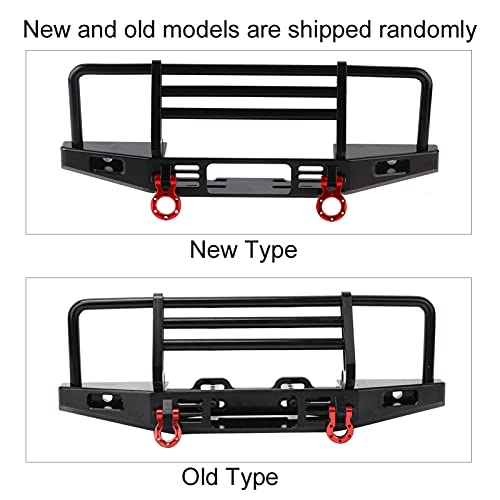 Tbest 1/10 RC Front Bumper, Durable Metal Adjustable Design Crawler Bumper for Off-Road Racing Enthusiasts, Scale Modelers, and Crawling Hobbyists