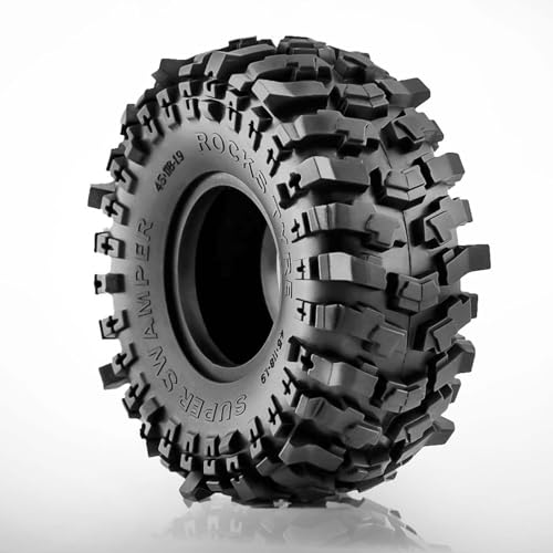 1.9 Crawler Tires 118 x 45mm Rubber Tyres with Foam Inserts for SCX10 TRX4 Redcat Gen7 RBX10 D90 D110 CC01 1/10 RC Crawler Car