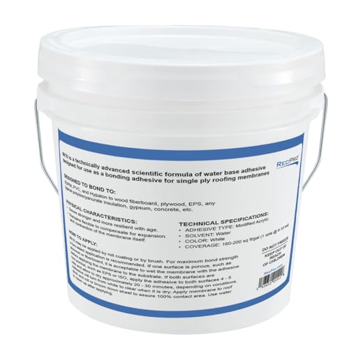 RecPro RV Rubber Roof Adhesive 8010 Water-Based Glue 1 Gallon USA - size: 1 Gallon