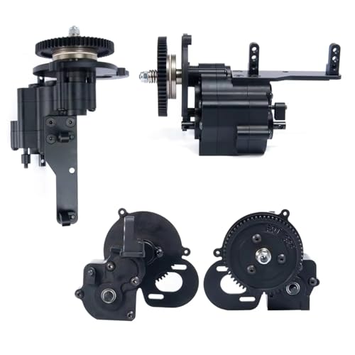 RC Gearboxes For Axial For Wraith RR10 90048 90018 90053 1/10 Aluminum 2 Speed Transmission Center Gearbox Cover RC Crawler Car Parts(Gearbox and Cover) - color: Gearbox and Cover