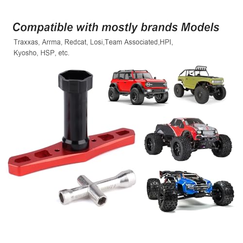 17mm Wheel Hex Wrench RC Wheel Hubs Wrench Tools for 1/8 1/10 Traxxas Arrma Redcat RC Car