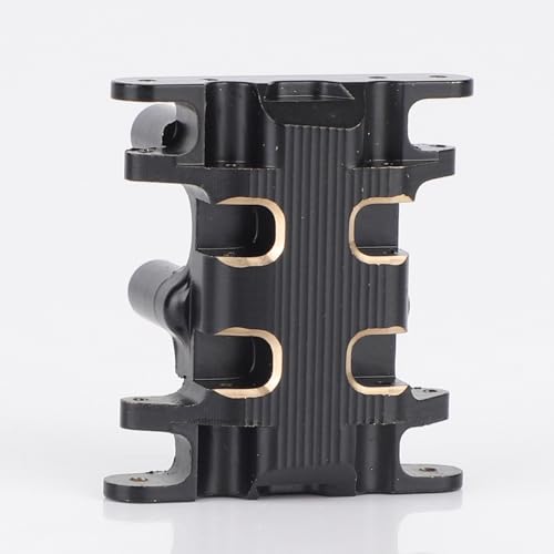 Penitue Brass Skid Plate for 1/30 Axial SCX30, Heavy-Duty Black Coating Chassis Accessories Counterweight for RC Crawler Upgrade