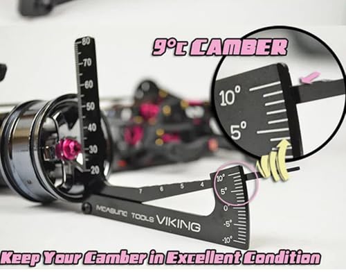 ZEZEFUFU 3 in 1 Up Camber Gauge Tool Set Aluminium Alloy for 1/8 1/10 RC Car Truck New