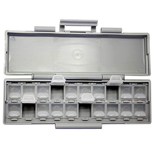 AideTek BOXALL20 20 Lids Compartments w/lids Enclosure Surface Mount Components assorted resistor capacitor - style: BOXALL20