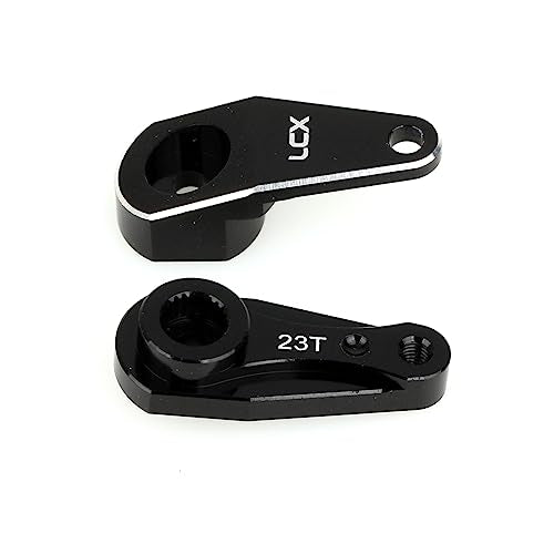 LCX Racing 1/10th RC Crawler Car CNC Machined Aluminum Alloy 23T Servo Horn Servo Arm for RC Car Axial RBX10 RYFT AXI03009 AXI03005, Upgrades Parts Accessories (23T) - size: 23T