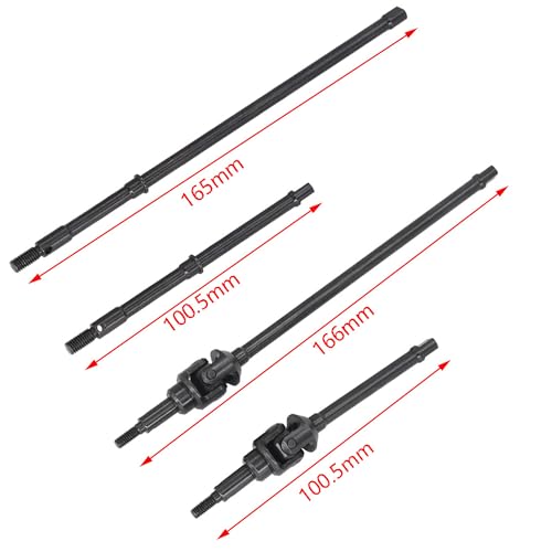 ShareGoo Steel Front Rear Axle Drive Shaft Axle Dogbone CVD Compatible with Axial RBX10 AXI03005 1/10 RC Crawler Car