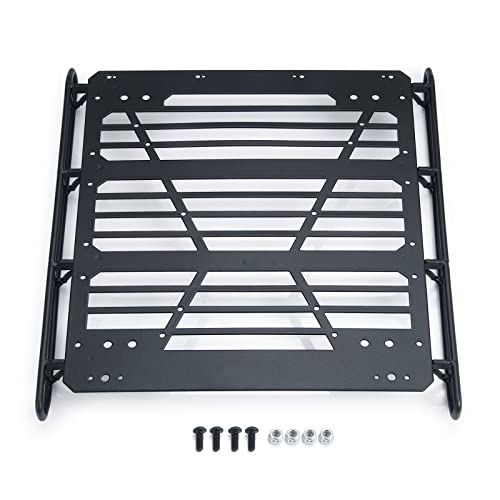 MORLORDY Stainless Steel RC Roof Rack Luggage Rack Set for 1/10 RC Crawler Car Accessories SCX10 III Upgrades JLU AXI03007 Parts