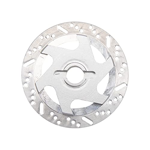 4Pack ShareGoo Metal 12mm Hex Hub Wheel Rim Tires Brake Disc Compatible with Traxxas Tamiya HSP HPI Redcat Racing 1/10 RC On-Road Car (Silver) - color: Silver